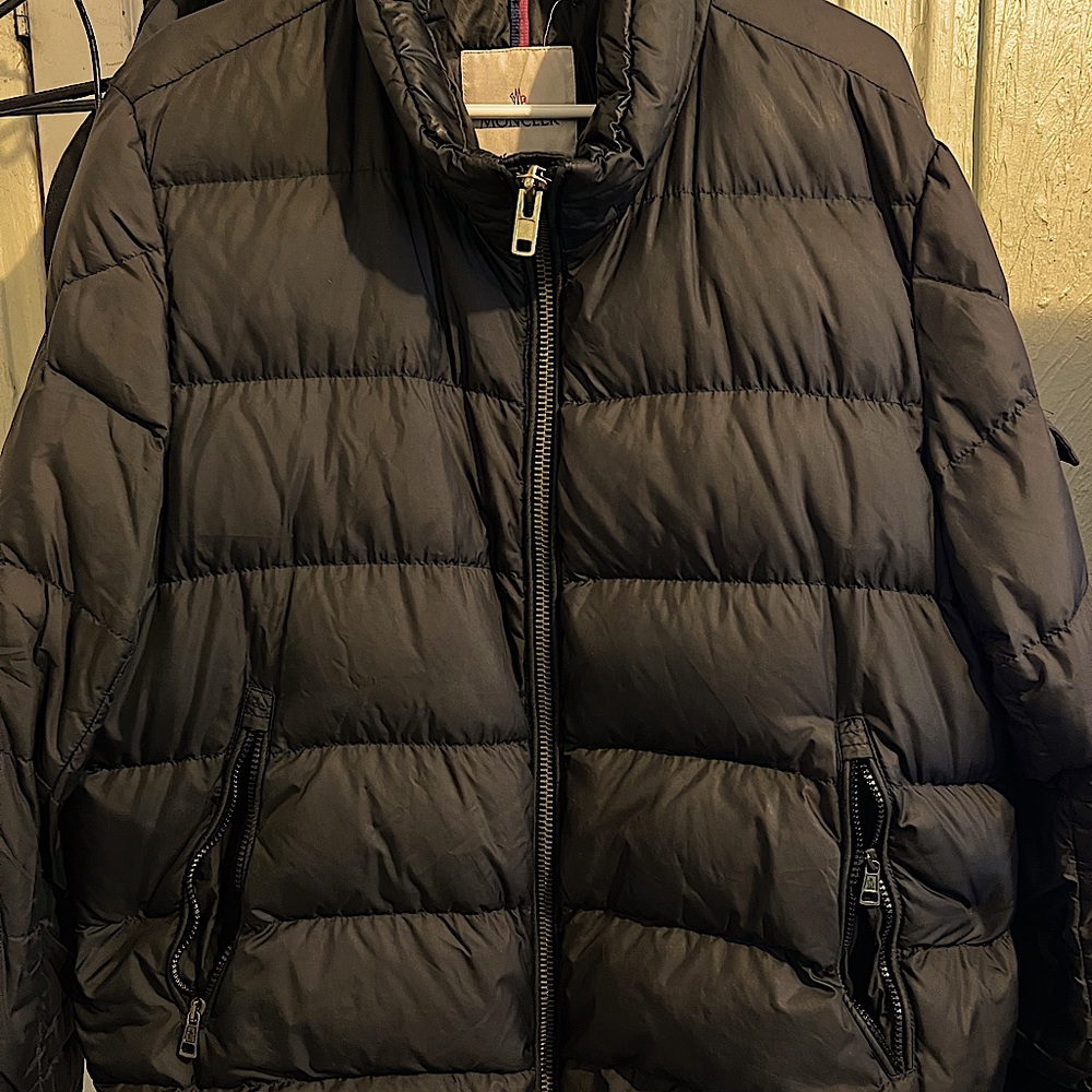 moncler black jacket , Used in good condition size XL
